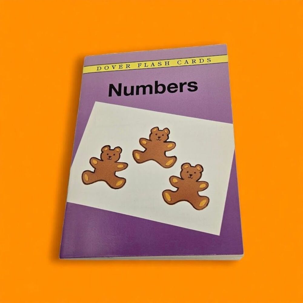 Vintage 1990s Dover Flash Cards: Numbers Cathy Beylon (1997) - Little Math Book